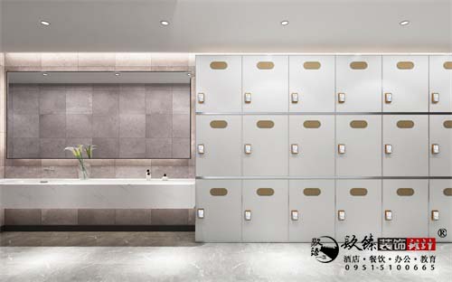 银川健身会所设计效果图|镹臻设计