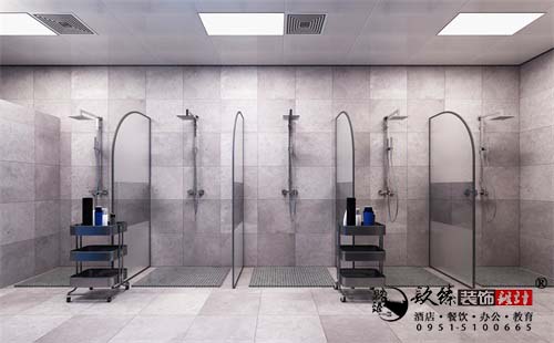 银川健身会所设计效果图|镹臻设计