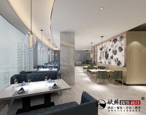 银川餐厅设计效果图|镹臻设计