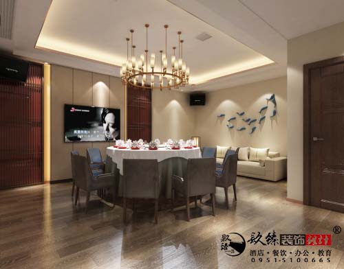 银川餐厅设计效果图|镹臻设计