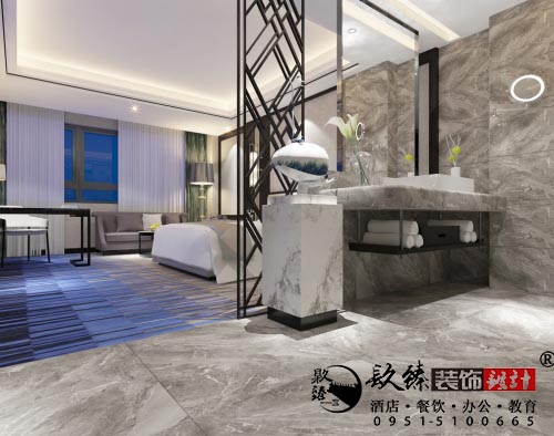 银川酒店设计效果图|镹臻设计