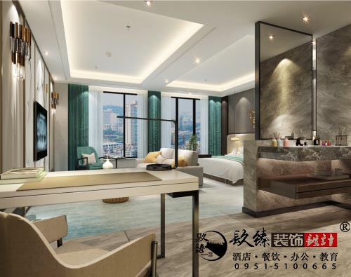 银川酒店设计效果图|镹臻设计