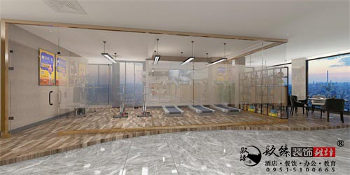 银川员工餐厅设计效果图|镹臻设计