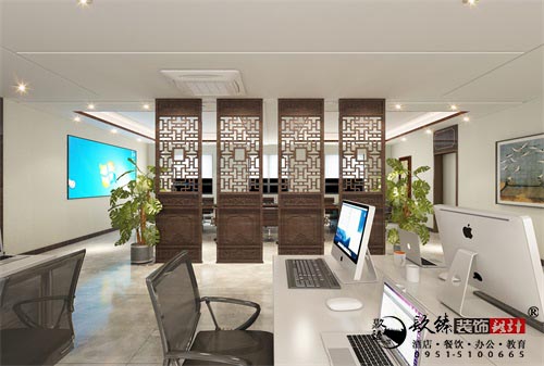 银川办公室设计效果图|镹臻设计