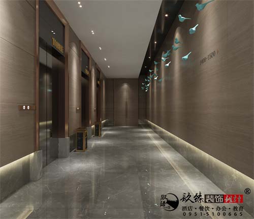 银川酒店装修设计效果图|镹臻设计