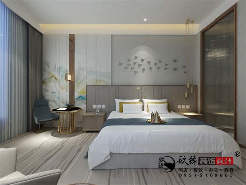 银川酒店装修设计效果图|镹臻设计