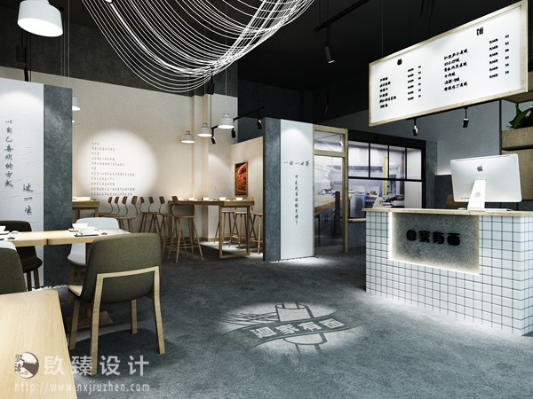 银川奶茶店装修设计|镹臻装饰