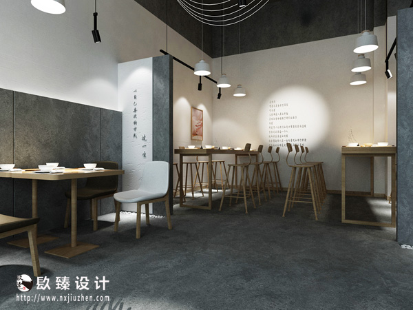 银川奶茶店装修设计|镹臻装饰
