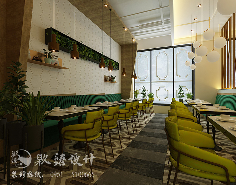 银川餐厅装修设计|镹臻装饰,启胃香连锁餐饮装修设计案