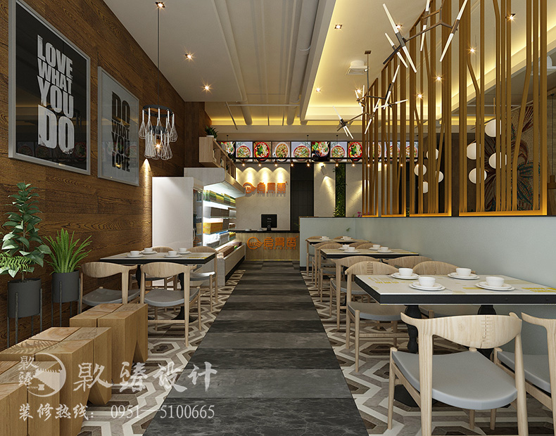 银川餐厅装修设计|镹臻装饰,启胃香连锁餐饮装修设计案