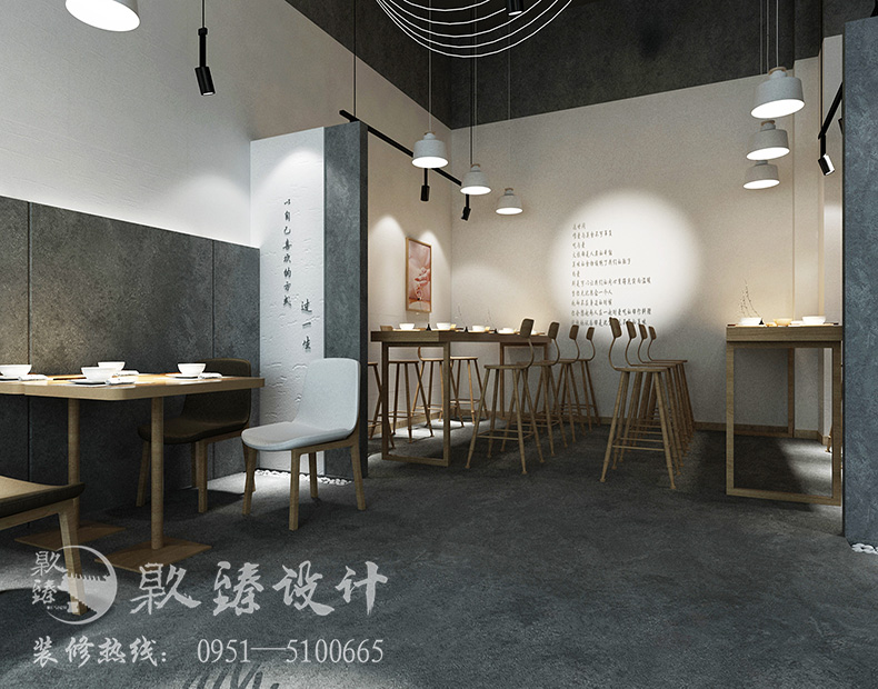 银川店面装修设计|镹臻装饰|回家有面面馆设计案例赏析