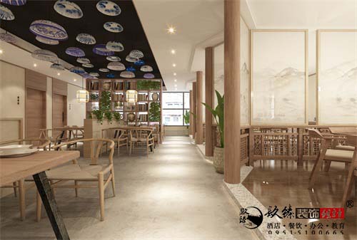 银川餐厅设计效果图|镹臻设计