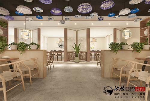 银川餐厅设计效果图|镹臻设计