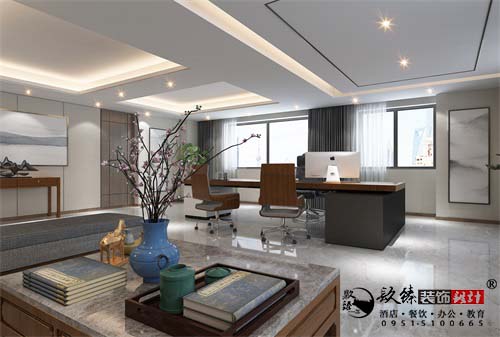 银川办公设计效果图|镹臻设计