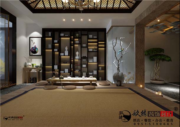 银川休闲会所设计效果图|镹臻设计