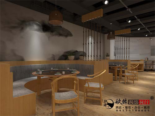 银川火锅店设计效果图|镹臻设计