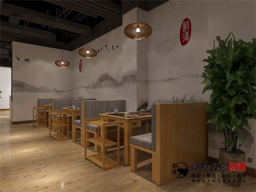 银川火锅店设计效果图|镹臻设计