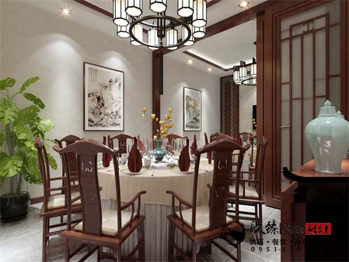 银川餐厅设计效果图|镹臻设计