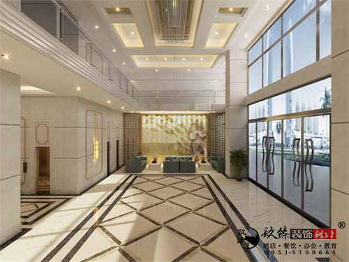 银川办公楼设计效果图|镹臻设计