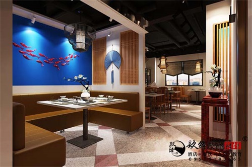银川餐厅设计效果图|镹臻设计