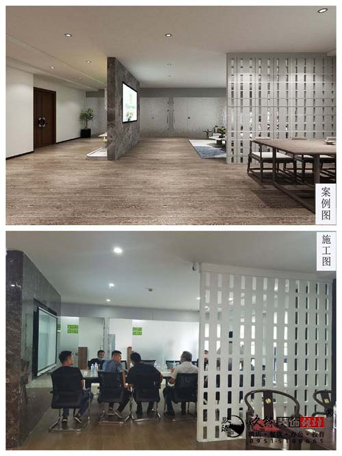 银川办公装修实景图|镹臻设计
