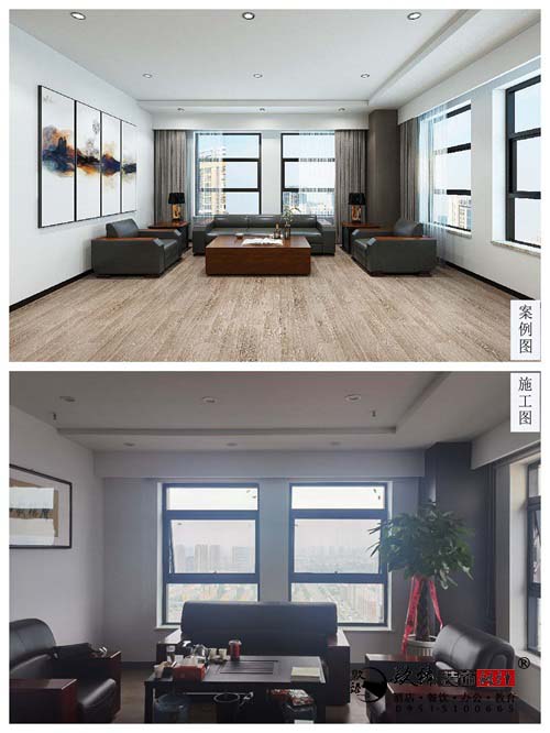 银川办公装修实景图|镹臻设计
