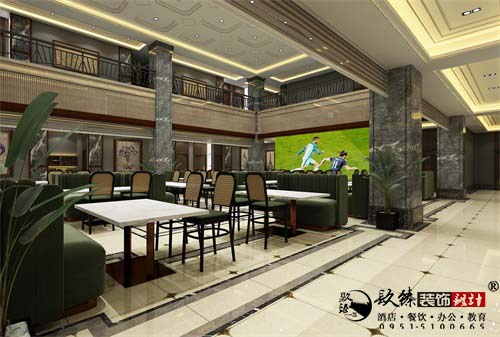 银川餐厅设计效果图|镹臻设计