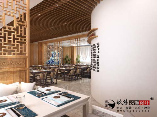 银川粥饼店设计效果图|镹臻设计
