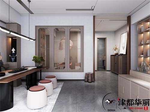 银川茶楼设计效果图|镹臻设计