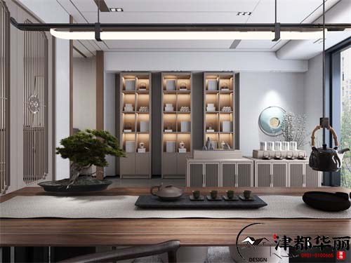 银川茶楼设计效果图|镹臻设计