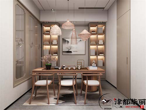 银川茶楼设计效果图|镹臻设计