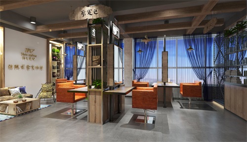 银川店铺设计效果图|镹臻设计
