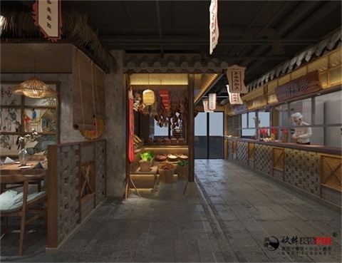 银川餐厅设计效果图|镹臻设计