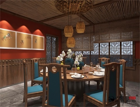 银川餐厅设计效果图|镹臻设计