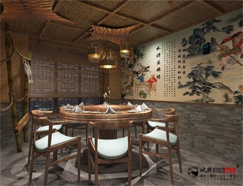 银川餐厅设计效果图|镹臻设计