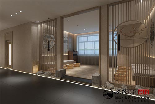 银川足浴店设计效果图|镹臻设计