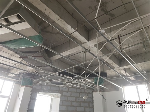 银川办公室装修工地现场|镹臻设计