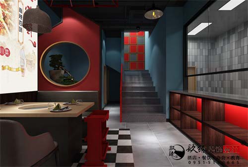 银川火锅店设计效果图|镹臻设计