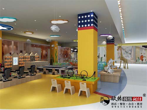银川儿童乐场设计效果图|镹臻设计