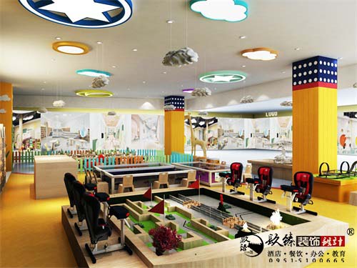 银川儿童乐场设计效果图|镹臻设计