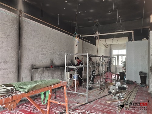 银川餐饮店装修工地实拍|镹臻设计