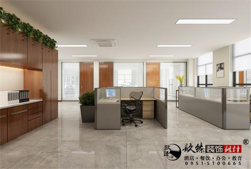 银川办公室装修设计效果图|镹臻设计