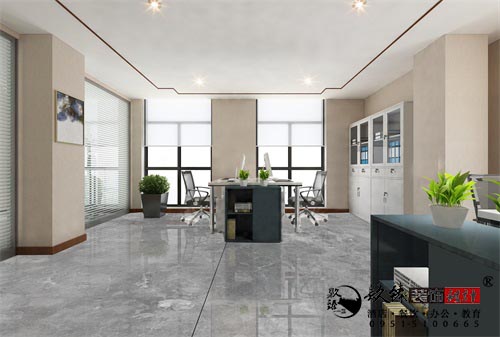 银川办公室装修设计效果图|镹臻设计