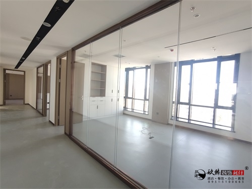 银川办公楼装修设计实景图|镹臻设计