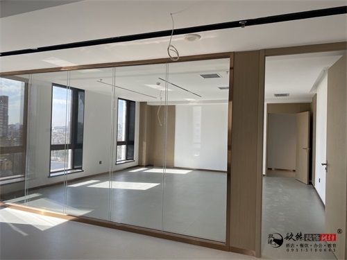 银川办公楼装修设计实景图|镹臻设计