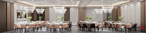 银川中餐厅装修设计效果图|镹臻设计