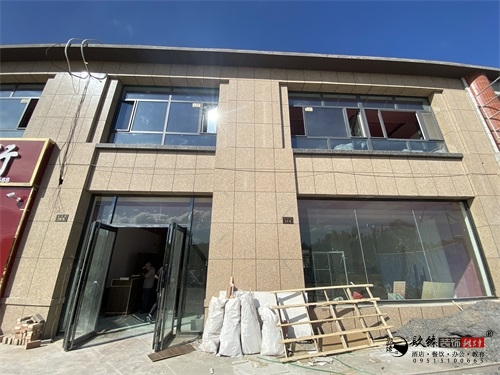 银川售楼部装修项目工地实拍|镹臻设计