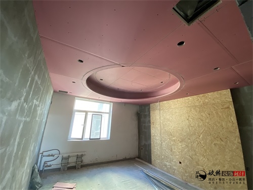 银川售楼部装修项目工地实拍|镹臻设计