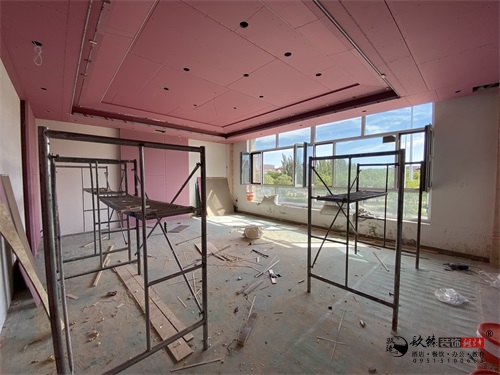 银川售楼部装修项目工地实拍|镹臻设计