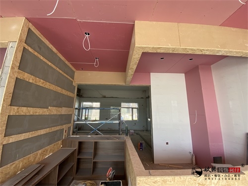 银川售楼部装修项目工地实拍|镹臻设计